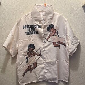 Men's White Graphic Shirt